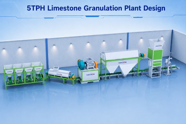 5tph limestone granulation plant