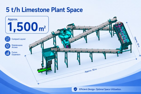 5tph limestone plant space