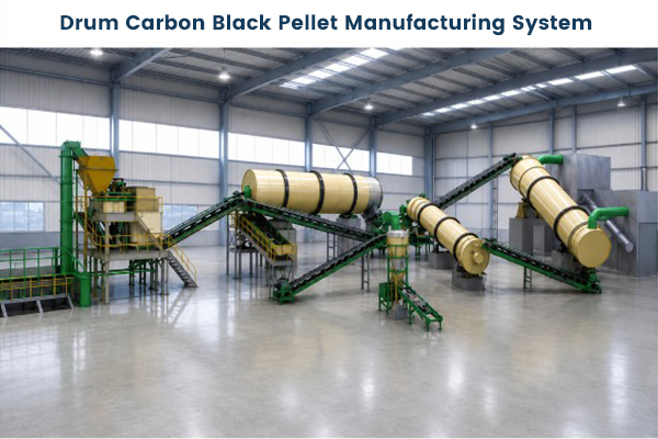 Drum Carbon Black Pellet Manufacturing System