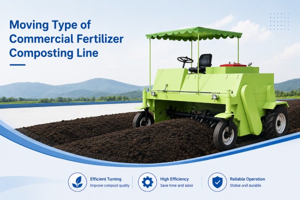Moving Type of Commerical Fertilizer Composting Line