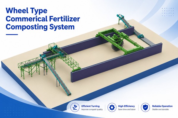 Wheel Type Commerical Fertilizer Composting System