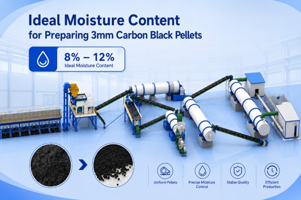 moisture for 3mm Carbon Black Pelleting Line