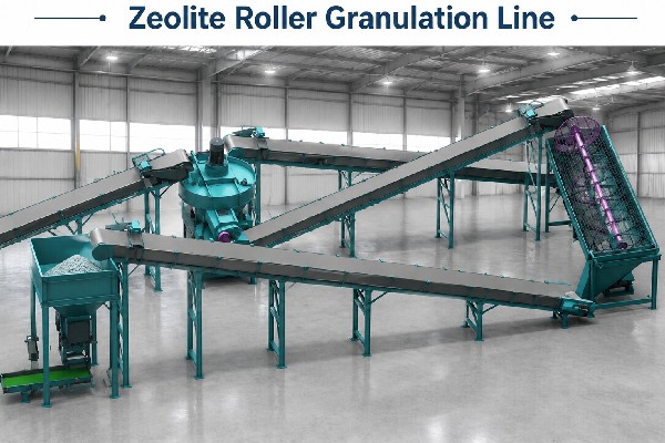 roller zeolite granulation line